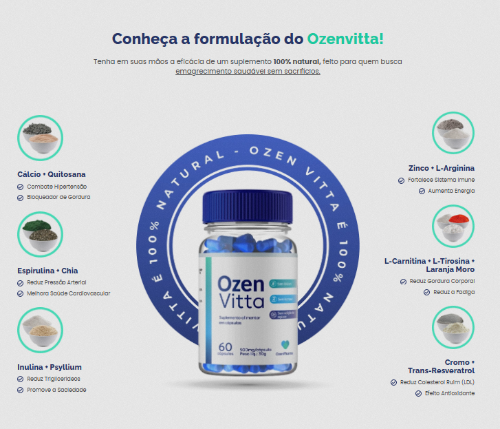 Ingredientes do OZENVITTA